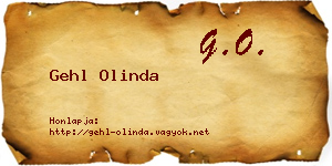 Gehl Olinda névjegykártya